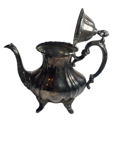 Vintage Poole EPCA Lancaster Rose 400 Silver Plate Tea Coffee Teapot Set 5 Pcs - Picture 3 of 11