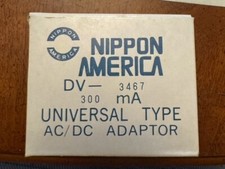 AC/DC UNIVERSAL ADAPTER ADAPTOR 300mA NIPPON DV-3467