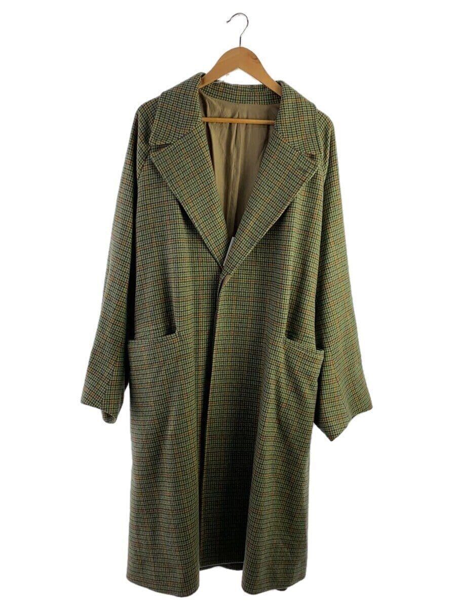 URU OTHER 19AW WOOL CHECK BELTED COAT Green 19FUJ08 Used | eBay URU OTHER 19AW WOOL CHECK BELTED COAT Green 19FUJ08 Used | eBay