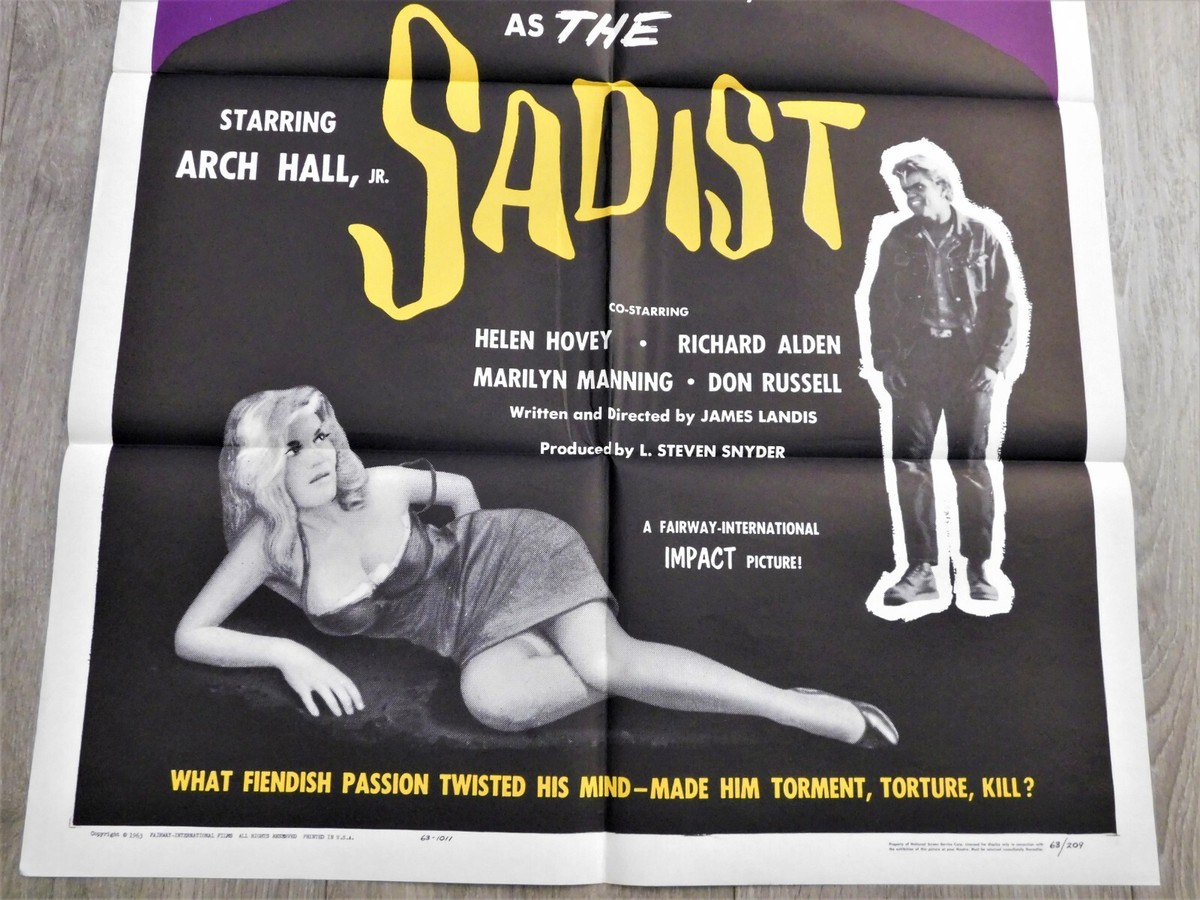 The Sadist One Sheet Folded Movie Poster 27