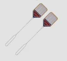 2 ~ Enoz Wire Aluminum Mesh Metal Handle Durable Long Lasting Fly Swatter 1 Pk