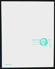 1985 Sc. #UY36 Reply Postal Card mint, not folded, very good condition