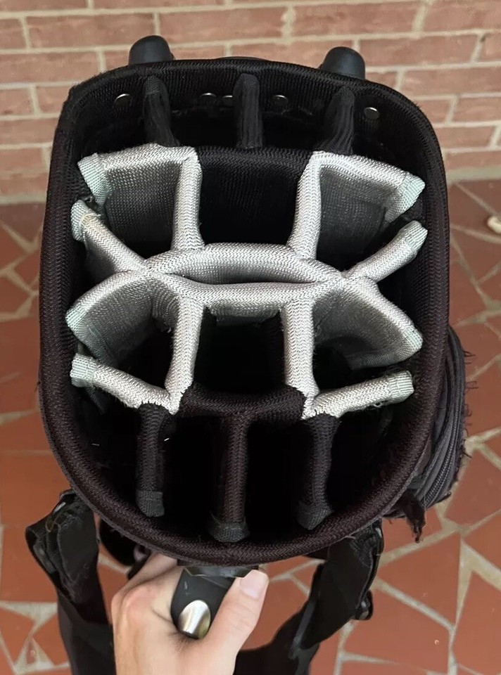 Under Armour Armada Stand Golf Bag 14 Way Divider Black & Gray FLAWS