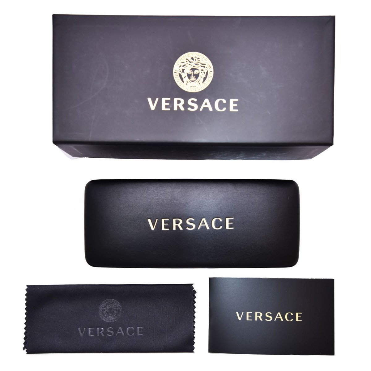 Versace VE3328 5389 Eyeglasses Frame Men's Transparent Grey