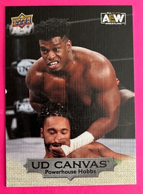 Powerhouse Hobbs 2022 Upper Deck AEW CANVAS COLLECTION #C22 (AKA ROYCE KEYS)