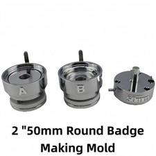 New Badge Mold 2 "50mm Round Badge Making Mold