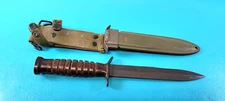 Mint WWII US Military KI K.I. Kinfolks M3 Fighting Knife Dagger + Scabbard D1005