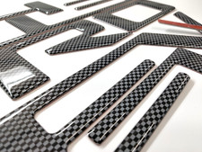 3d Carbon Raised Domed Tailgate Letters For 2019-2026 Silverado Us Made 3d Carbon Raised Domed Tailgate Letters For 2019-2026 Silverado Us Made