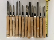 13 Piece Vintage Shopsmith Wood Lathe Chisel Set