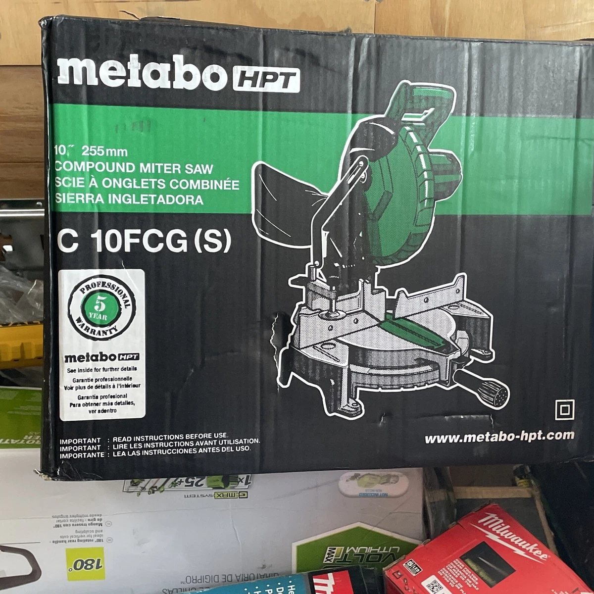 Metabo HPT C10FCGS 120 V Single Bevel Compound Miter Saw FREE SHIPPING