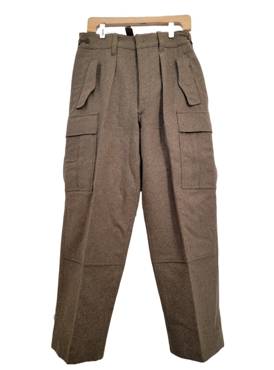 German Military Surplus Wool Cargo Pants 1960s With S… Gem