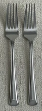 Oneida CELLA Stainless Glossy TWO Dinner Forks  7 7/8"