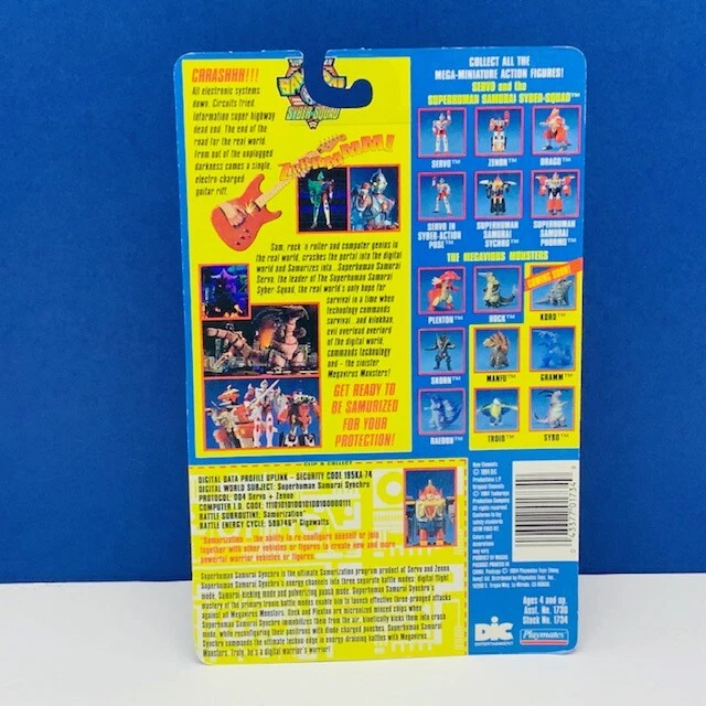 Фигурка сверхчеловека Samurai Syber Squad игрушка винтажная Playmates как новая на картонке 1994 Skorn Z BMC2 - Изображение 2 из 3