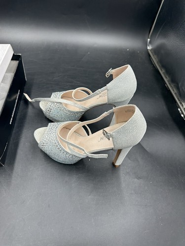 De Blossom Collection Tacones Plata Miya-280 Talla 8 - Imagen 6 de 9