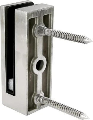 TOP HARDWARE Stainless Steel Wall Mounted Spigot Glass Clamp Leg Blot for 1/2" Glass Thick