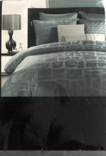 Hotel Collection Glacier F/Queen Duvet Cover 2StandardShams Skirt-Teal Blue-Read