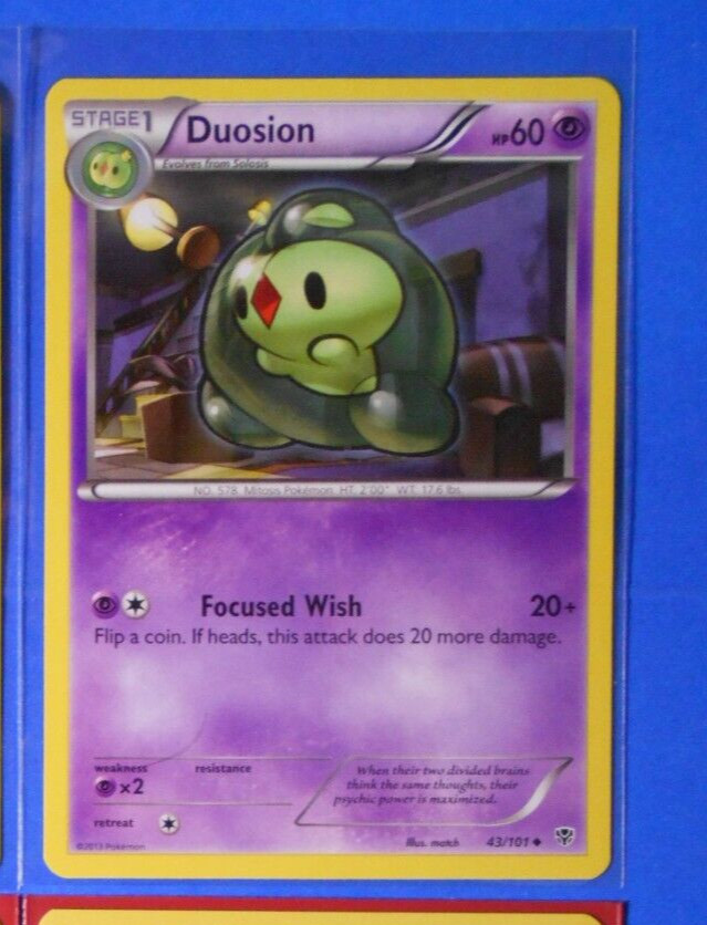 Duosion 43/101 Pokemon card BW Plasma Blast uncommon NM