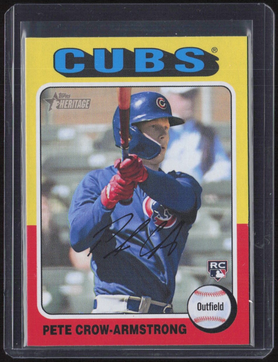 2024 Topps Heritage #177 Pete Crow-Armstrong Rookie