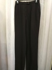 Escada Women's Pants Laurel Chocolate Brown 100 Wool Size Eu 34 US 6 NWT 319