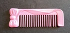 Vintage 1989 Mattel Replacement Pink Toy Comb With Bow Detail Made In Hong Kong