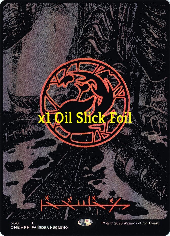 MTG Oil Slick Raised Foil Phyrexia: All Will Be One ONE Basic