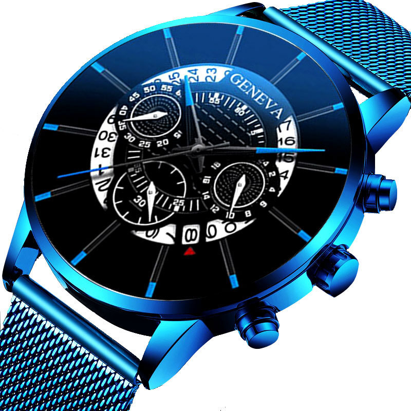 Mens Army Military Stainless Steel Wrist Watch Quartz Date Analog