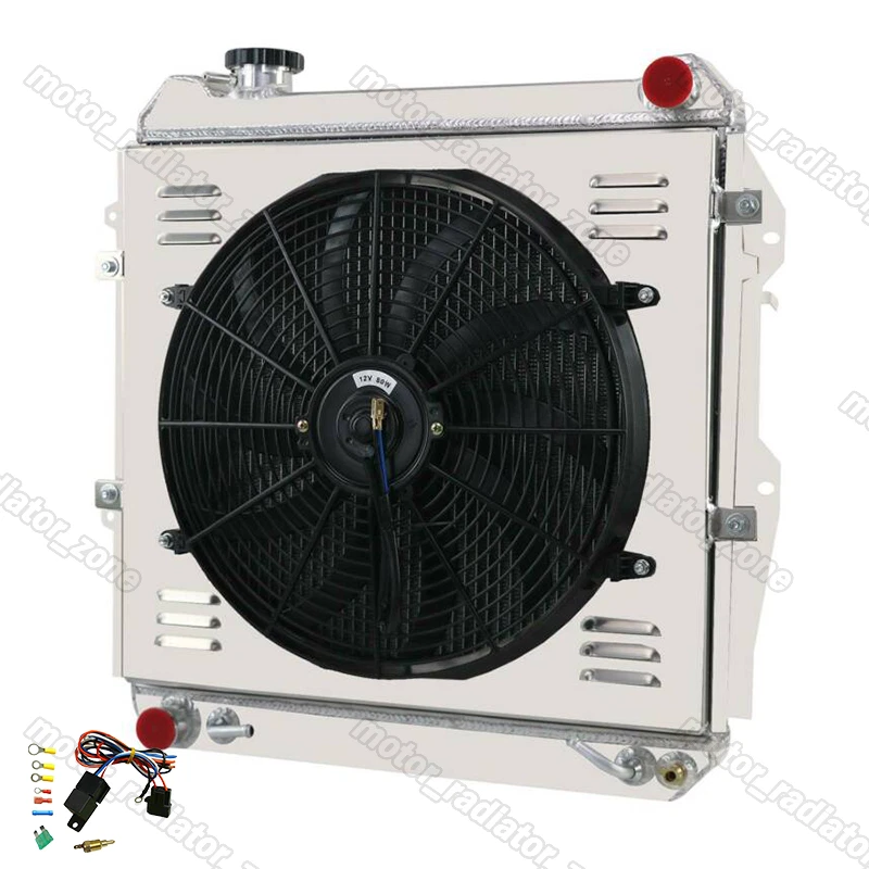 4 ROW Radiator Shroud Fan Fits 1988-1995 Toyota Pickup 4Runner SR5/DLX 3.0L V6 - Imagem 2 de 4