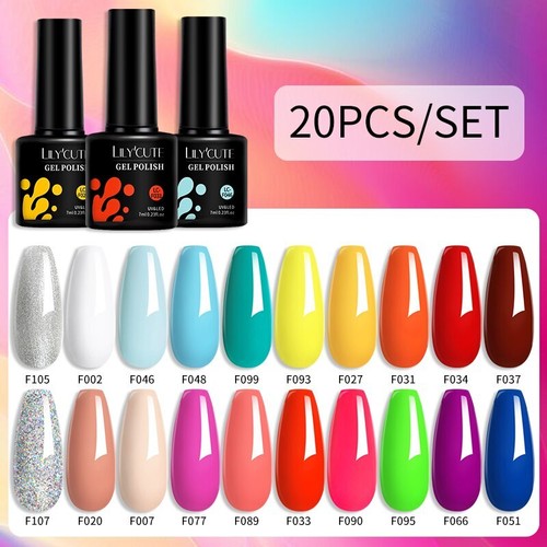 20/24PCS Smalto Gel Termico Set 3 Strati Temperatura Smalto Cambia Colore - Foto 84 di 90