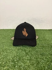 Wyoming Cowboys hat cap fitted small S/M black brown Branded Bills mens 3
