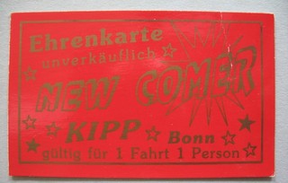 EHRENKARTE BONN alter Kirmes FAHRCHIP Kipp New Comer RRR!