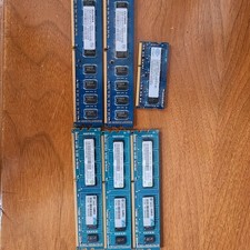 computer memory ram lot; 3 X 4gb ea, 2 X 2 gb, 1 X 2 gb Laptop See Specs/