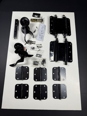 Pair of Black Heavty Duty Double Action Spring Hinges, Please Read