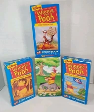 Winnie the Pooh Storybook Classics VHS Box Set ~ 3 Video Tape Disney Lot RARE 