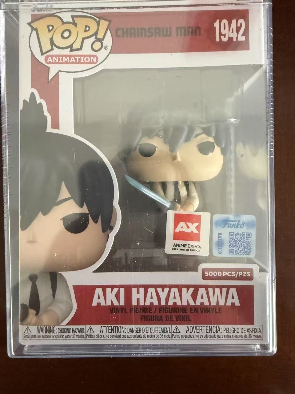 Pegatina Funko Pop Chainsaw Man Aki Hayakawa Anime Expo 2025 LE 5000 Convención