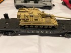 LIONEL  O GAUGE SIX (6) MODIFIED CARS LOT /ARMY THEME — photo 6