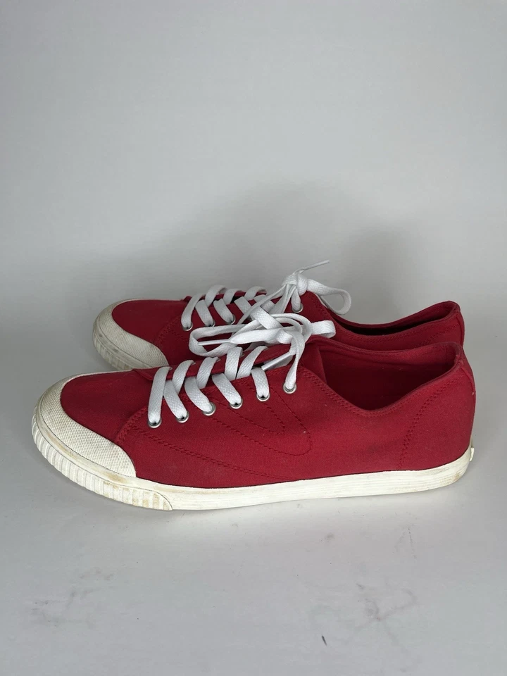 Zapatillas informales Tretorn con cordones para mujer talla 42,5 EE. UU. 11 de lona roja Foto 3 de 4