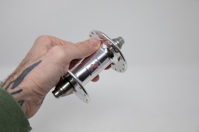 Phil Wood front track hub 32h high flange silver Made in USA
