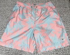 Spicy Tuna Mens Palm Tree Swim Trunks Hawaiian Medium