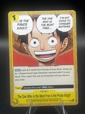 THE ONE WHO IS THE MOST FREE IS THE PIRATE KING!!! OP13-116 CARRYING ON HIS WILL