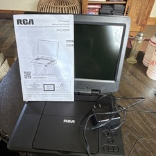 RCA DRC98090 Portable DVD Player Black Built-in Screen Plays DVD CD