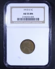 1913-S Lincoln Wheat Cent - 1c NGC AU55 BN - Brown