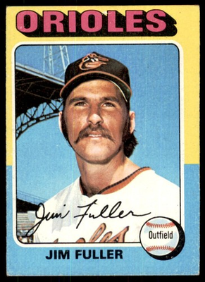 #ad #ad 1975 TOPPS JIM FULLER BALTIMORE ORIOLES #594 EX EXMT $1.50