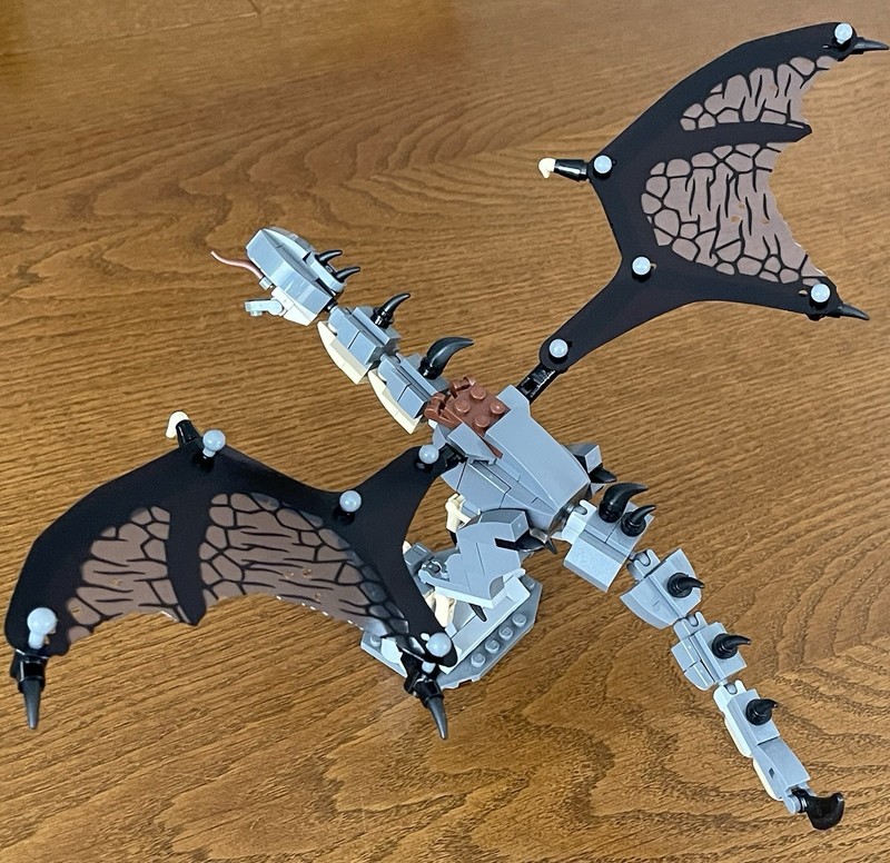 Lego Lord of the Rings Fell Beast 40693 with Substitute Wings