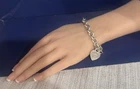 Tiffany & Co Sterling Silver Please Return To 7” Bracelet ?34.7 Grams