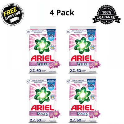 4Pk Ariel Laundry Detergent Powder With a Touch of Downy Freshness 2.7kg 60Loads