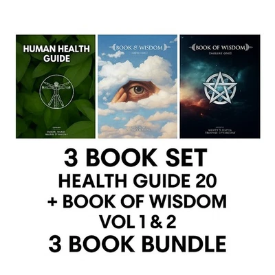 Health Guide 20 + Book of Wisdom Vol 1 & 2 by Harry B. Joseph -US Stock