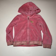Juicy Couture Pink Velour Zip Hoodie 3T Toddler Girls Y2K 2000s