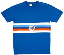 Vintage BMW Style Auto Blue T-Shirt Logo 80s Auto Car