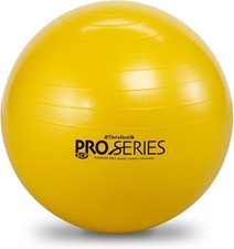 TheraBand Exercise Ball, Yellow - 45cm Diameter - Strengthens muscles, improves