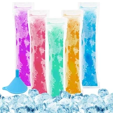 Sealable BPA-Free Popsicle Bags - 150 Disposable 230ml Ice Candy Tubes